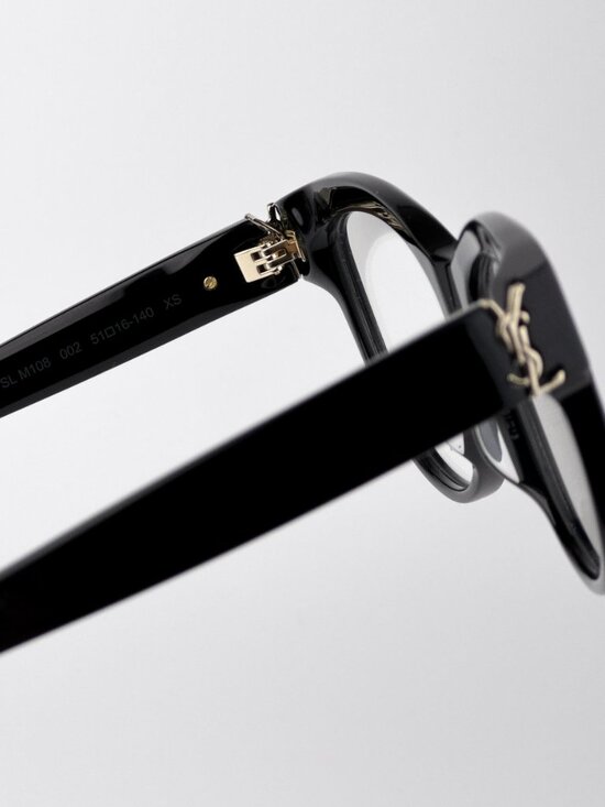 Saint Laurent Women’s Eyeglasses Black Cat Eye SLM108 002 NEW AUTHENTIC main image 9